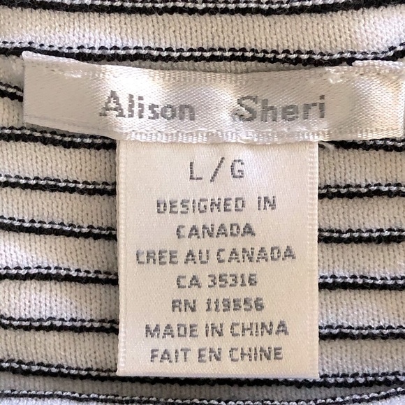⭐️Alison Sheri⭐️Asymmetrical Stripes Sweater - Picture 7 of 8